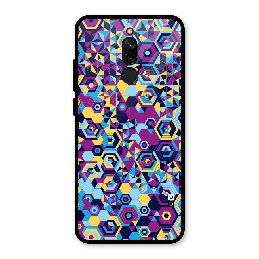 Artistic Abstract Glass Back Case for Redmi 8
