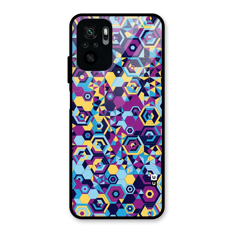 Artistic Abstract Glass Back Case for Redmi Note 10S