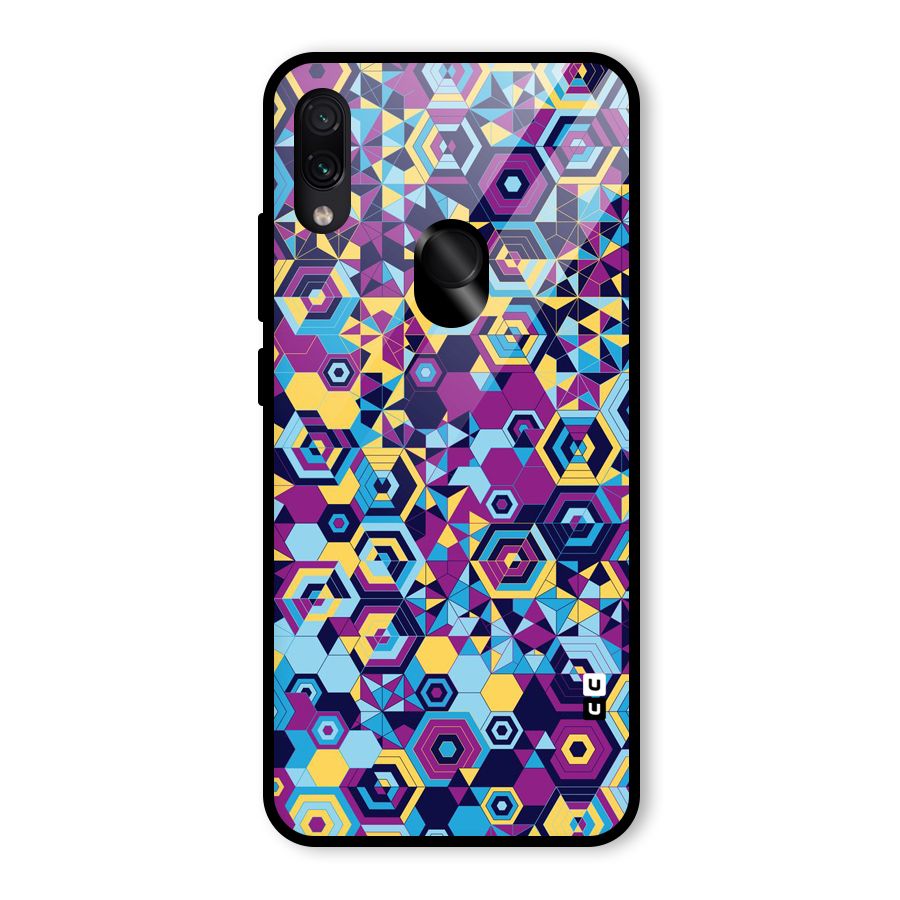 Artistic Abstract Glass Back Case for Redmi Note 7S