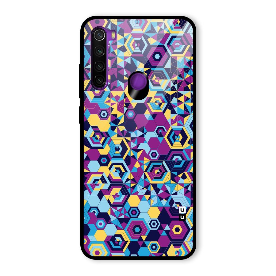 Artistic Abstract Glass Back Case for Redmi Note 8