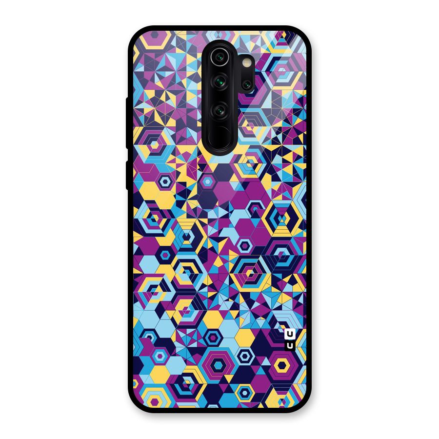 Artistic Abstract Glass Back Case for Redmi Note 8 Pro