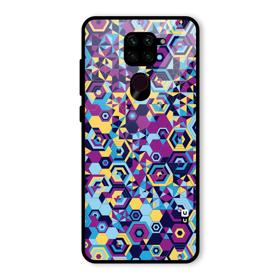 Artistic Abstract Glass Back Case for Redmi Note 9