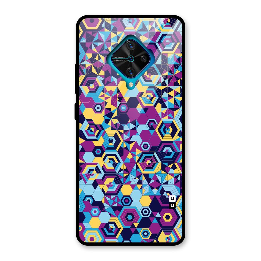 Artistic Abstract Glass Back Case for Vivo S1 Pro