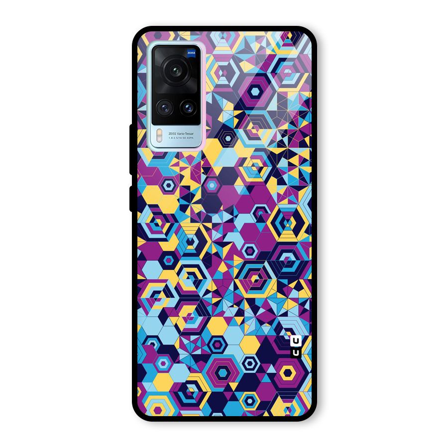 Artistic Abstract Glass Back Case for Vivo X60