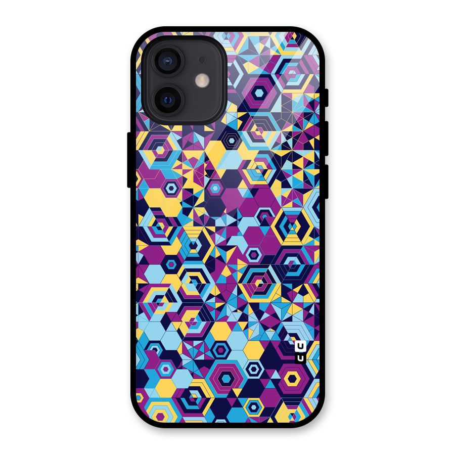 Artistic Abstract Glass Back Case for iPhone 12