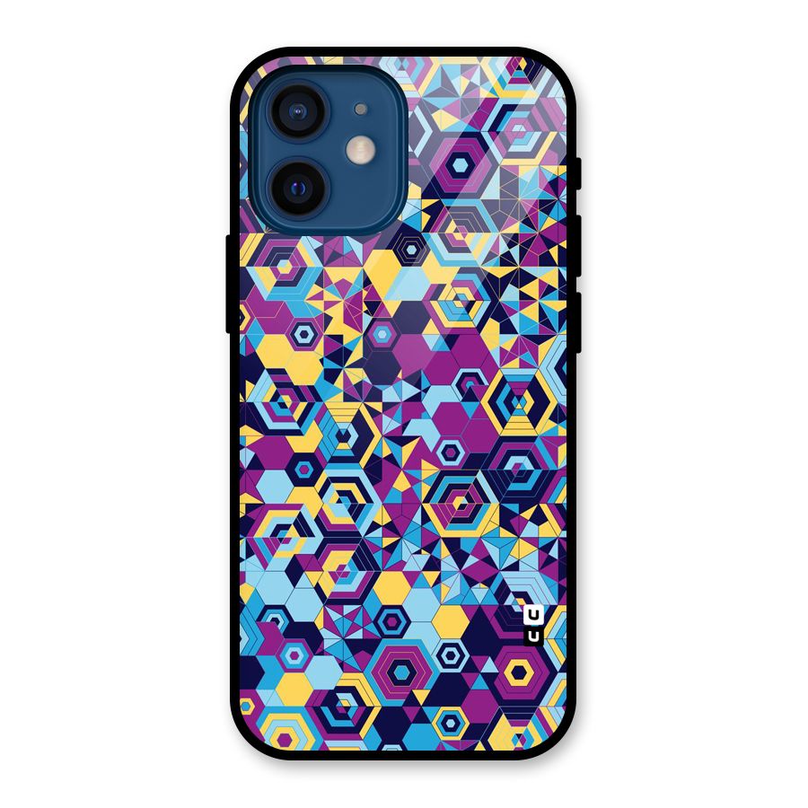 Artistic Abstract Glass Back Case for iPhone 12 Mini