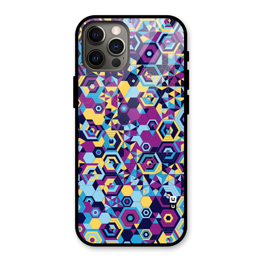 Artistic Abstract Glass Back Case for iPhone 12 Pro