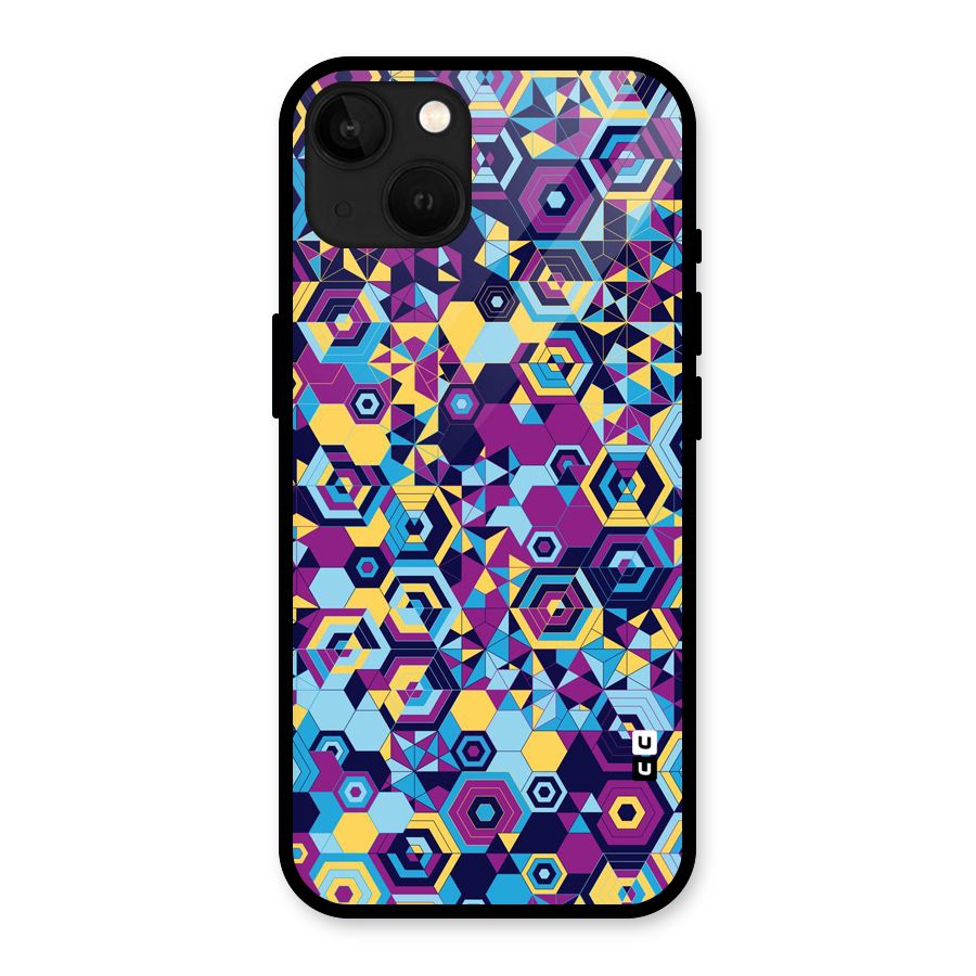 Artistic Abstract Glass Back Case for iPhone 13