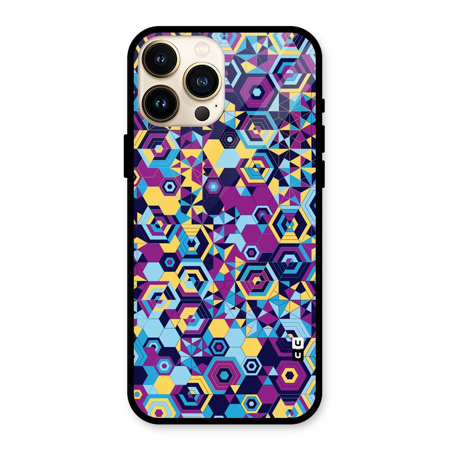 Artistic Abstract Glass Back Case for iPhone 13 Pro Max