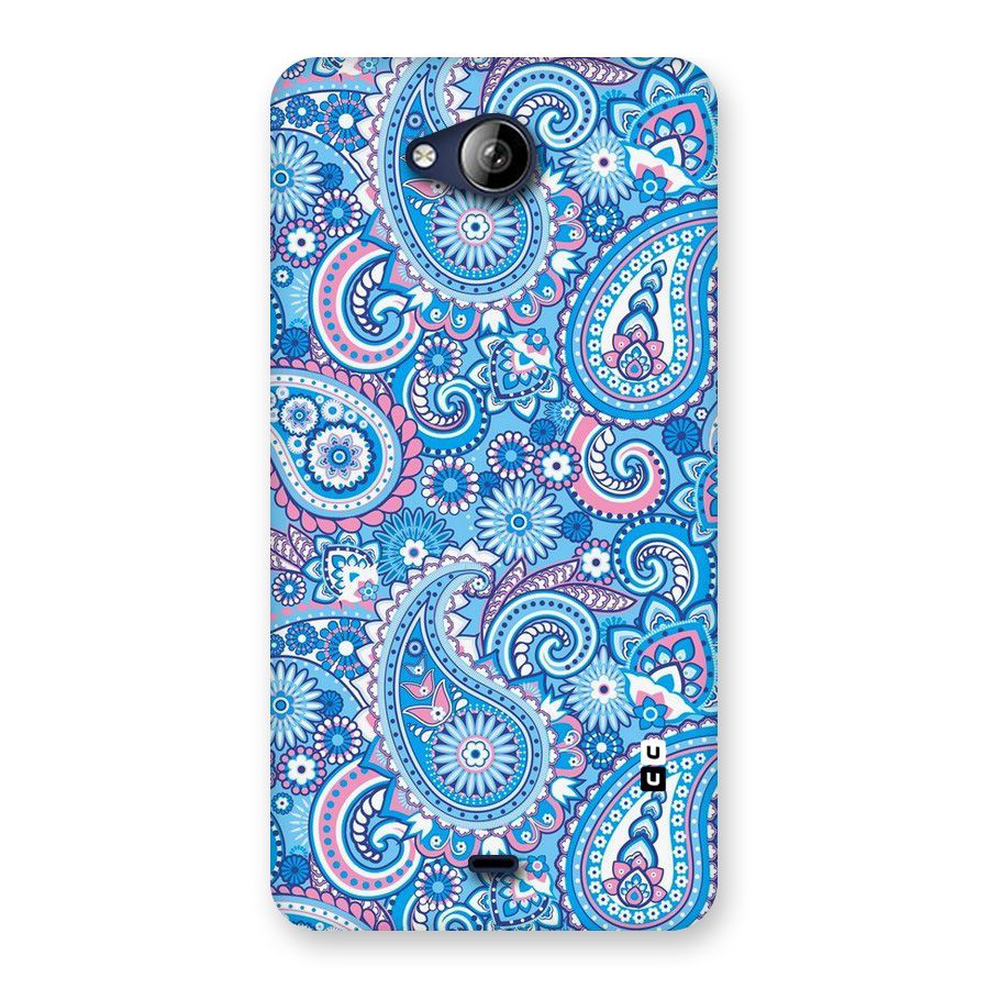 Artistic Blue Art Back Case for Canvas Play Q355