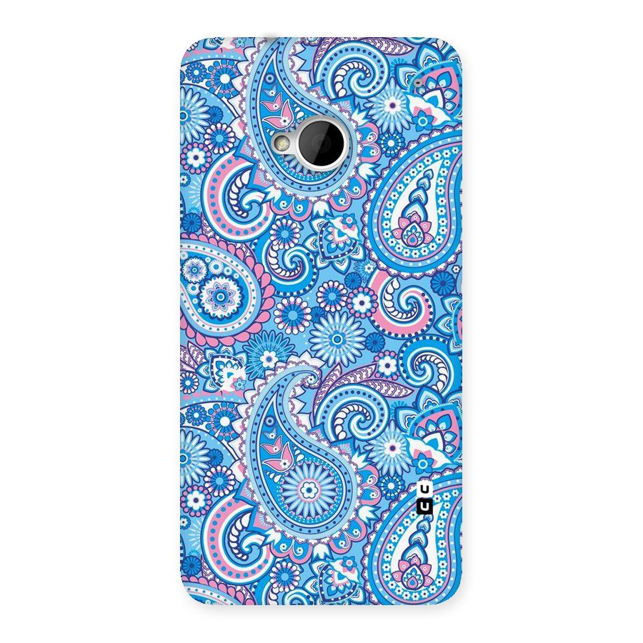 Artistic Blue Art Back Case for HTC One M7