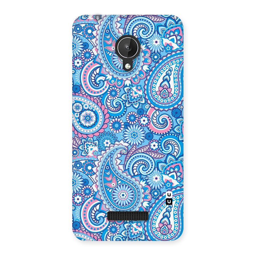 Artistic Blue Art Back Case for Micromax Canvas Spark Q380