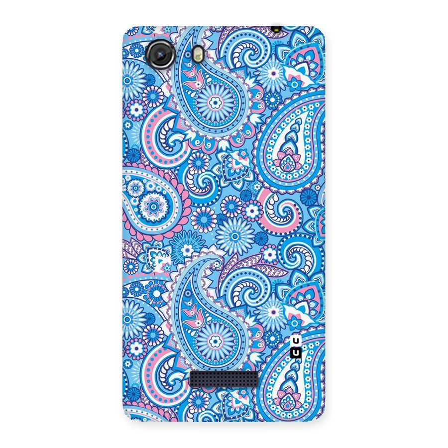 Artistic Blue Art Back Case for Micromax Unite 3