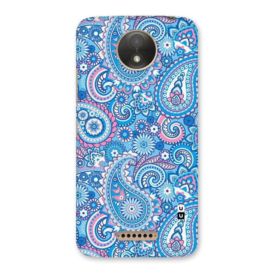 Artistic Blue Art Back Case for Moto C Plus