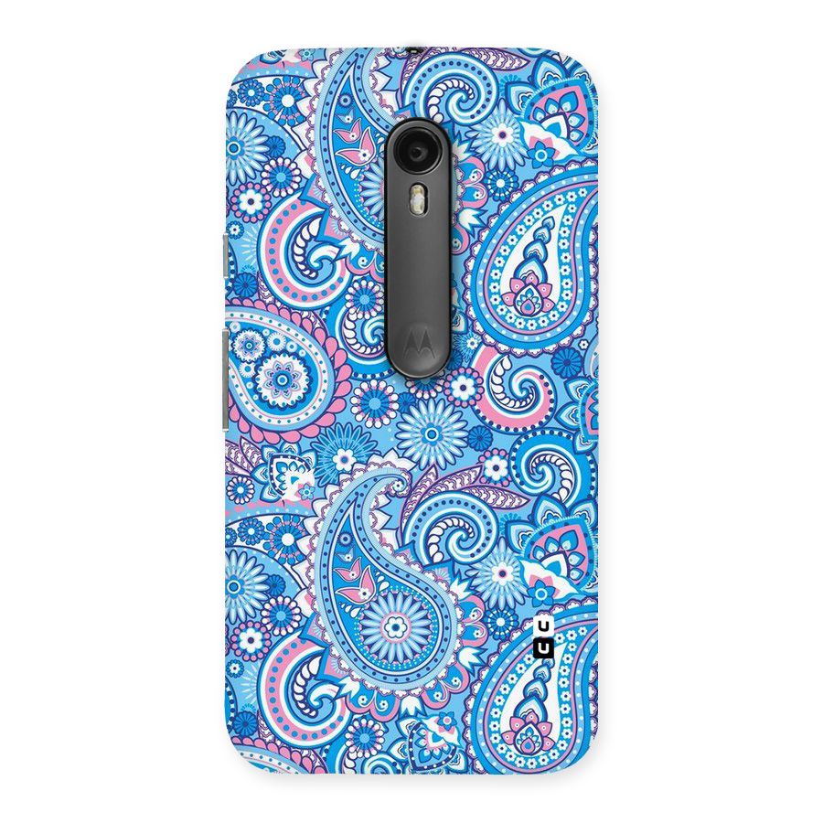Artistic Blue Art Back Case for Moto G3