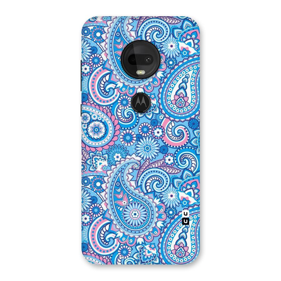 Artistic Blue Art Back Case for Moto G7