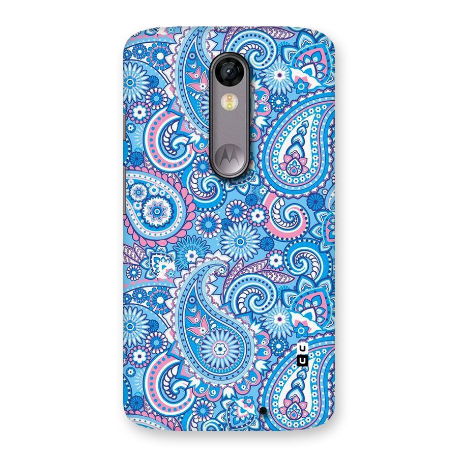 Artistic Blue Art Back Case for Moto X Force