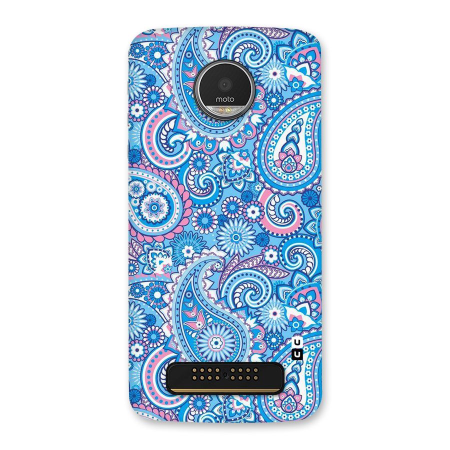 Artistic Blue Art Back Case for Moto Z Play