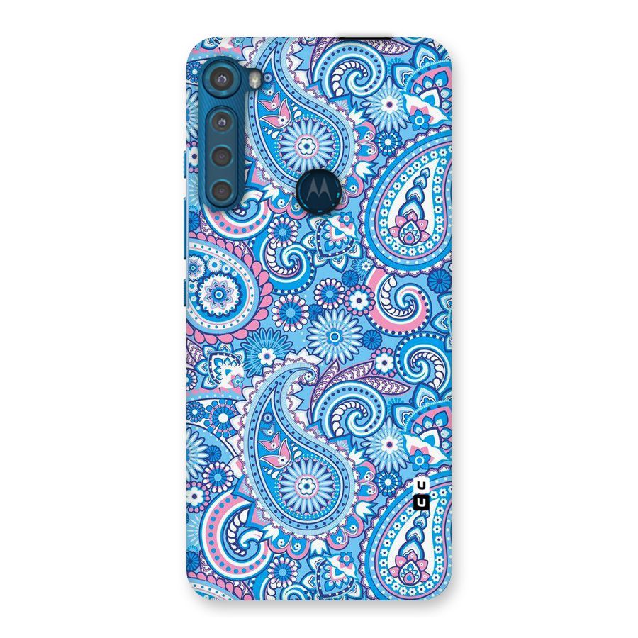 Artistic Blue Art Back Case for Motorola One Fusion Plus