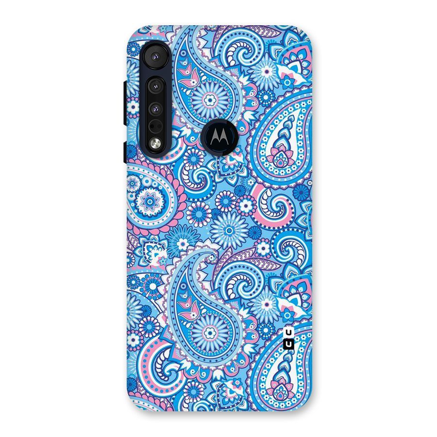 Artistic Blue Art Back Case for Motorola One Macro
