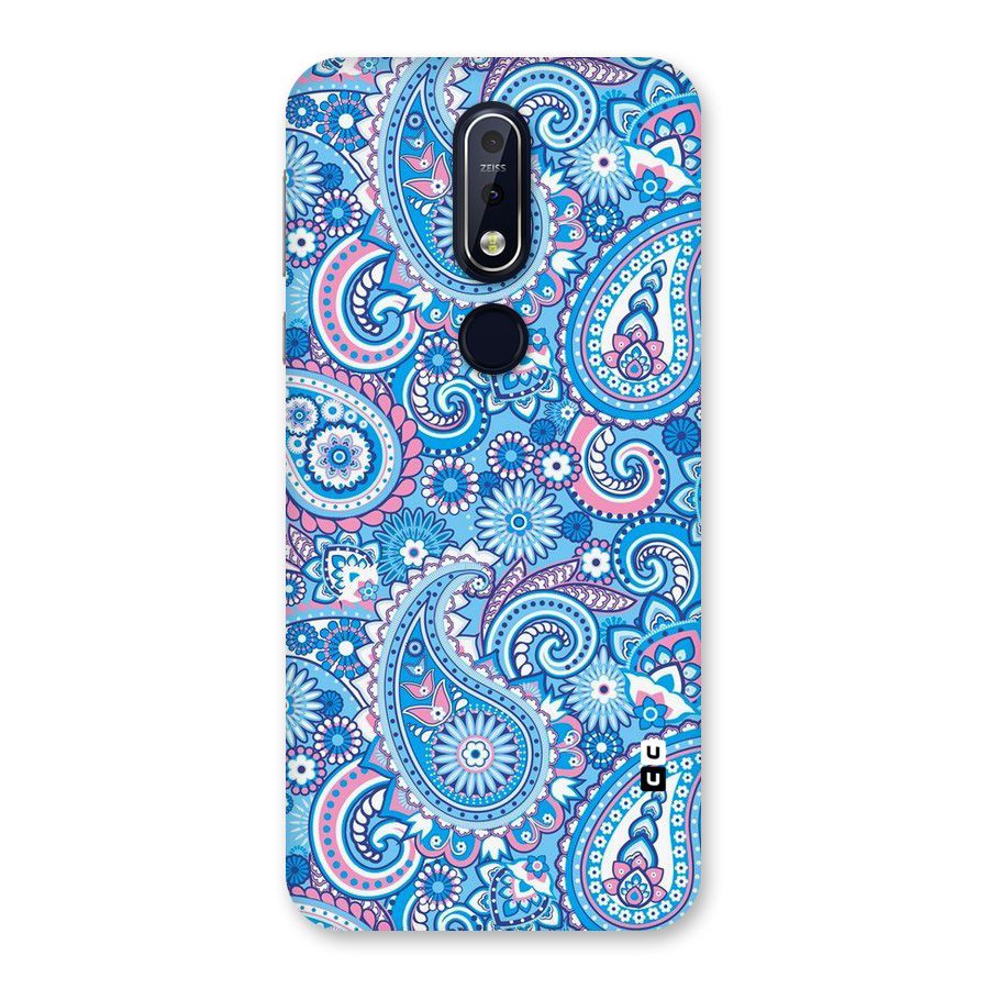 Artistic Blue Art Back Case for Nokia 7.1