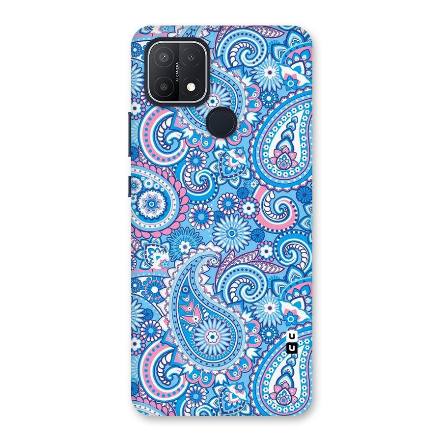 Artistic Blue Art Back Case for Oppo A15