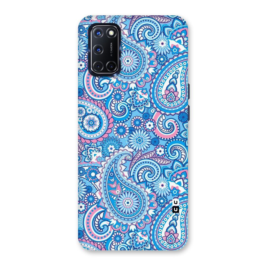 Artistic Blue Art Back Case for Oppo A52