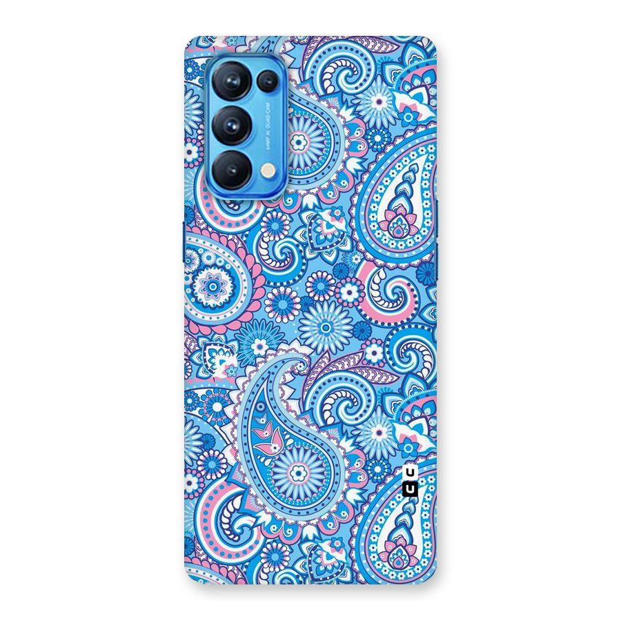 Artistic Blue Art Back Case for Oppo Reno5 Pro 5G