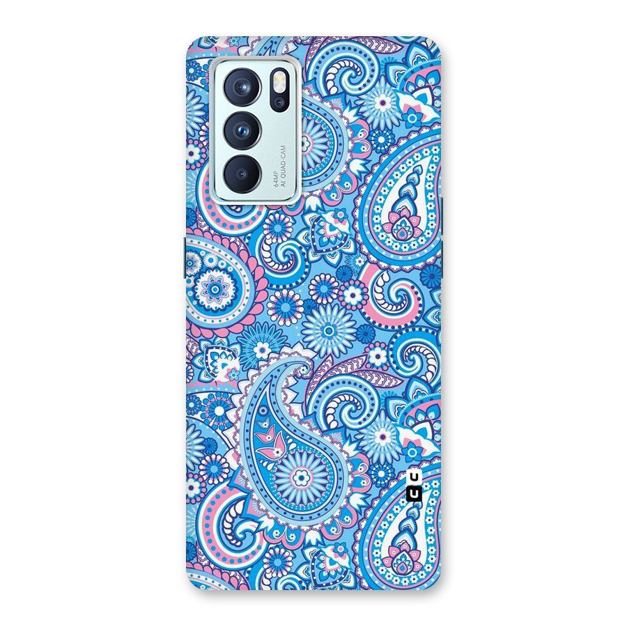 Artistic Blue Art Back Case for Oppo Reno6 Pro 5G