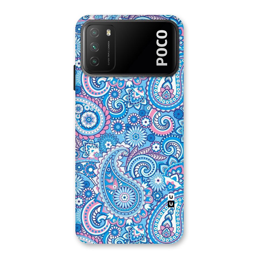 Artistic Blue Art Back Case for Poco M3