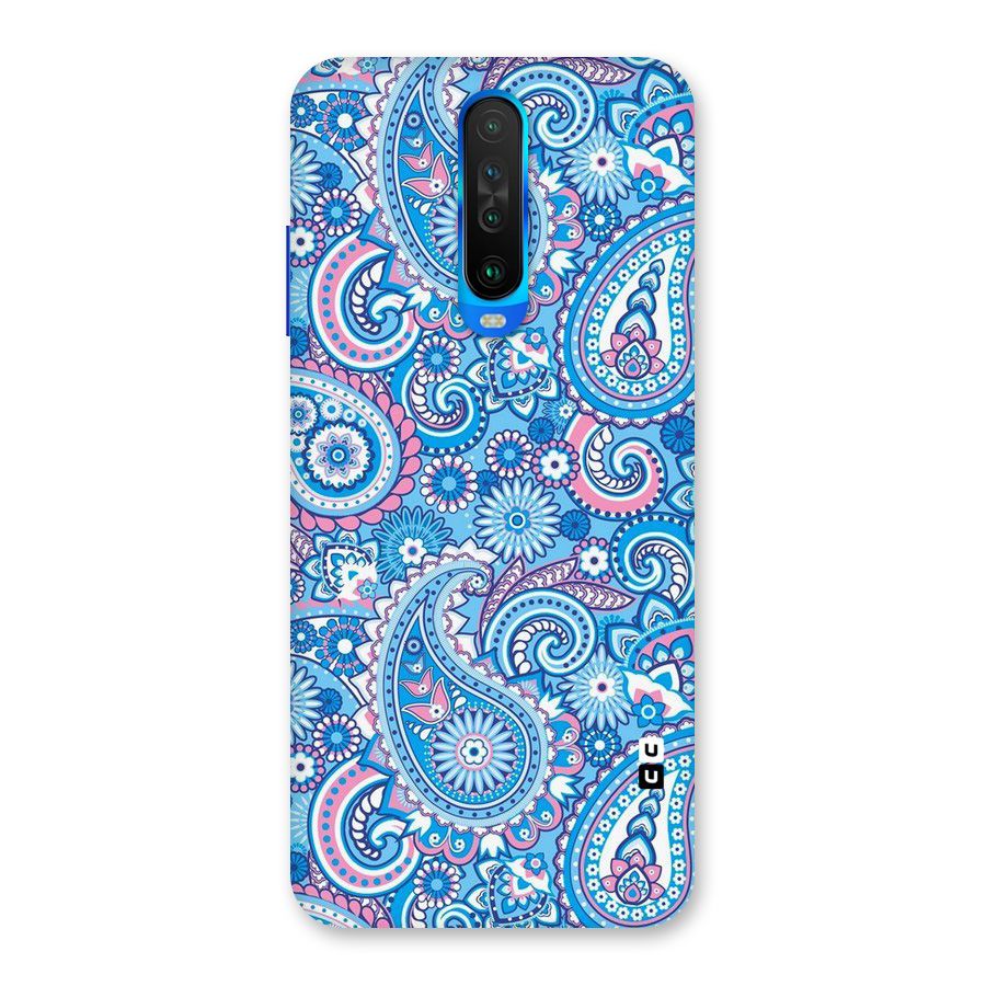 Artistic Blue Art Back Case for Poco X2