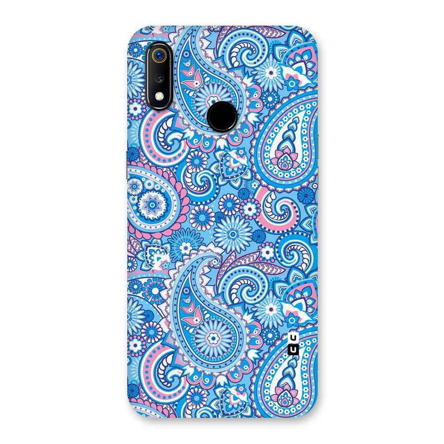 Artistic Blue Art Back Case for Realme 3