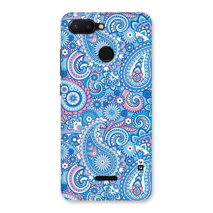 Artistic Blue Art Back Case for Redmi 6