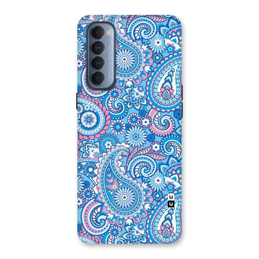 Artistic Blue Art Back Case for Reno4 Pro