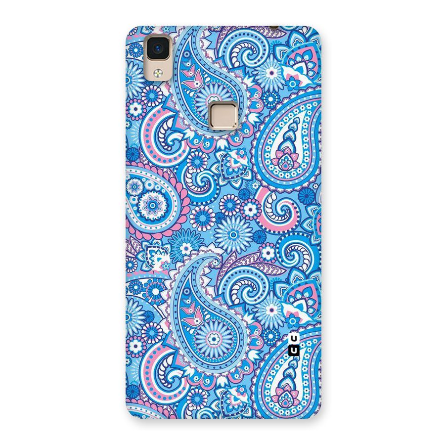Artistic Blue Art Back Case for V3 Max