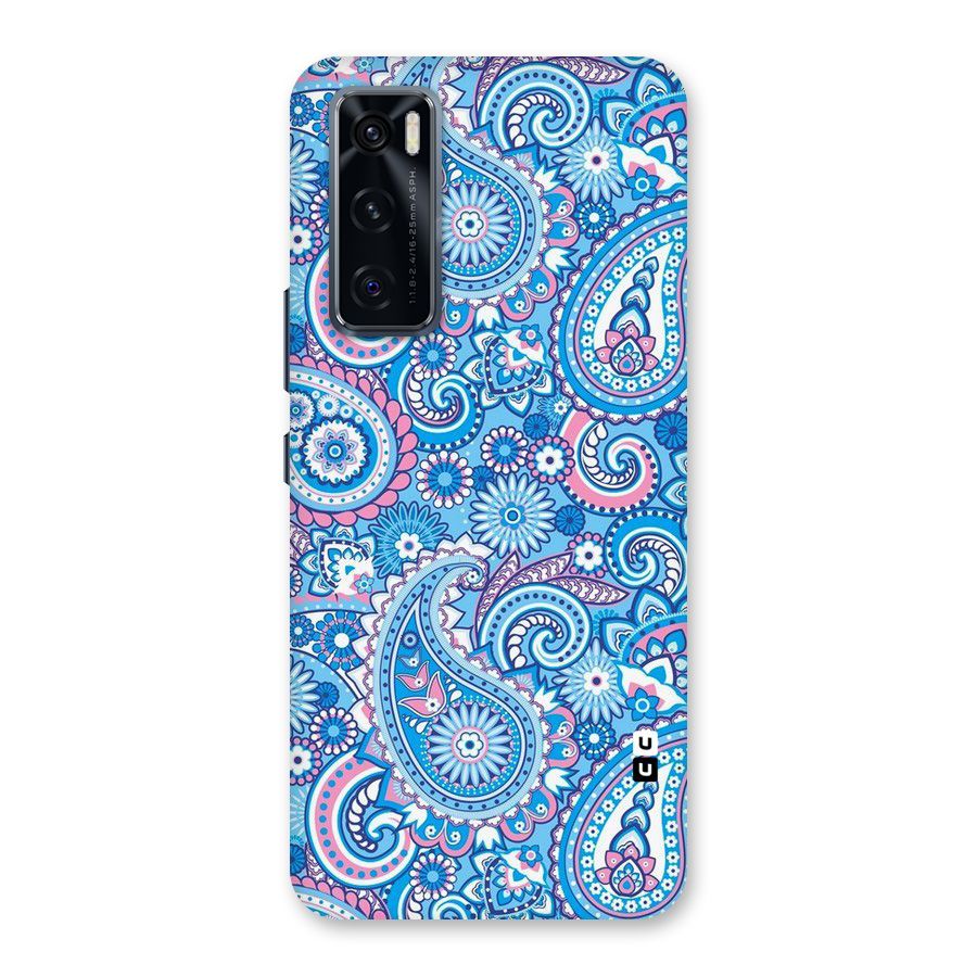 Artistic Blue Art Back Case for Vivo V20 SE
