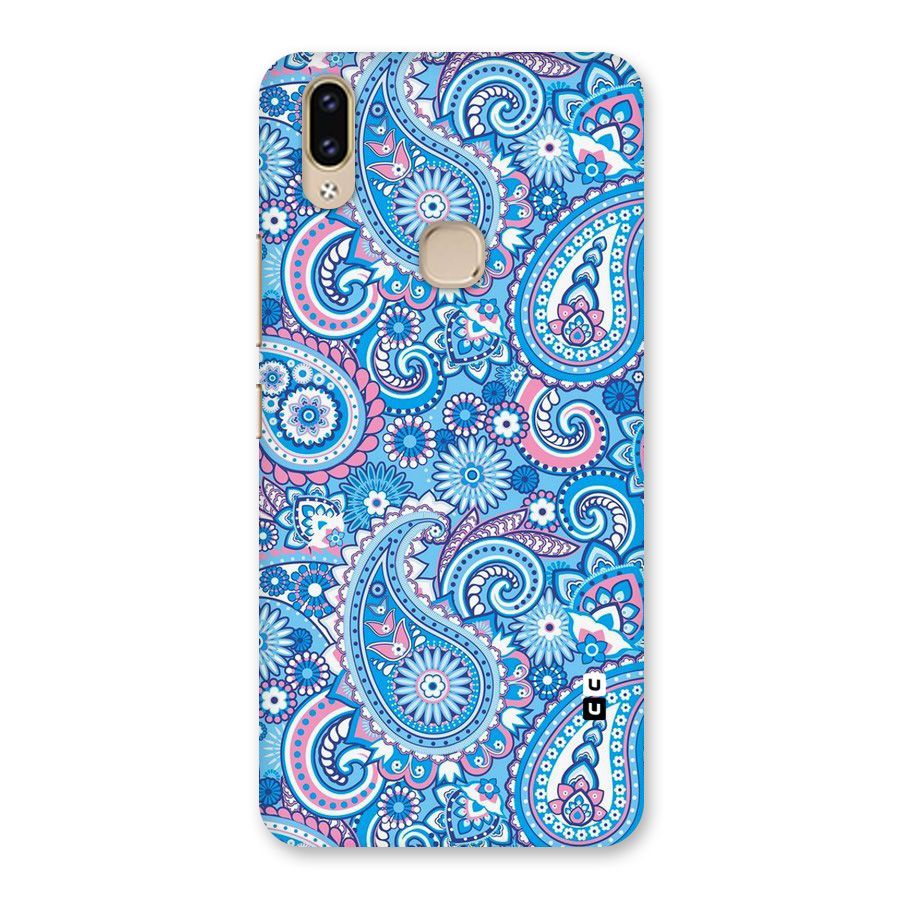 Artistic Blue Art Back Case for Vivo V9