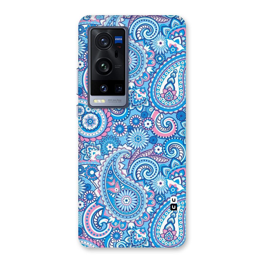 Artistic Blue Art Back Case for Vivo X60 Pro Plus