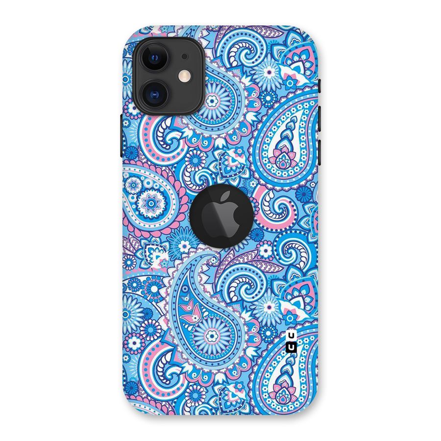 Artistic Blue Art Back Case for iPhone 11 Logo Cut