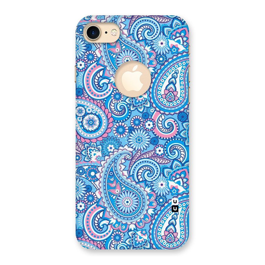 Artistic Blue Art Back Case for iPhone 7 Logo Cut