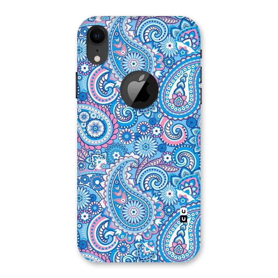 Artistic Blue Art Back Case for iPhone XR Logo Cut
