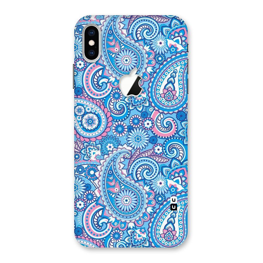 Artistic Blue Art Back Case for iPhone XS Max Apple Cut