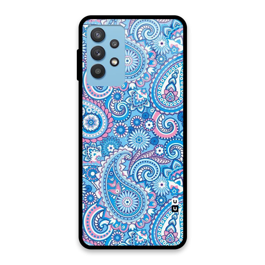 Artistic Blue Art Glass Back Case for Galaxy M32 5G