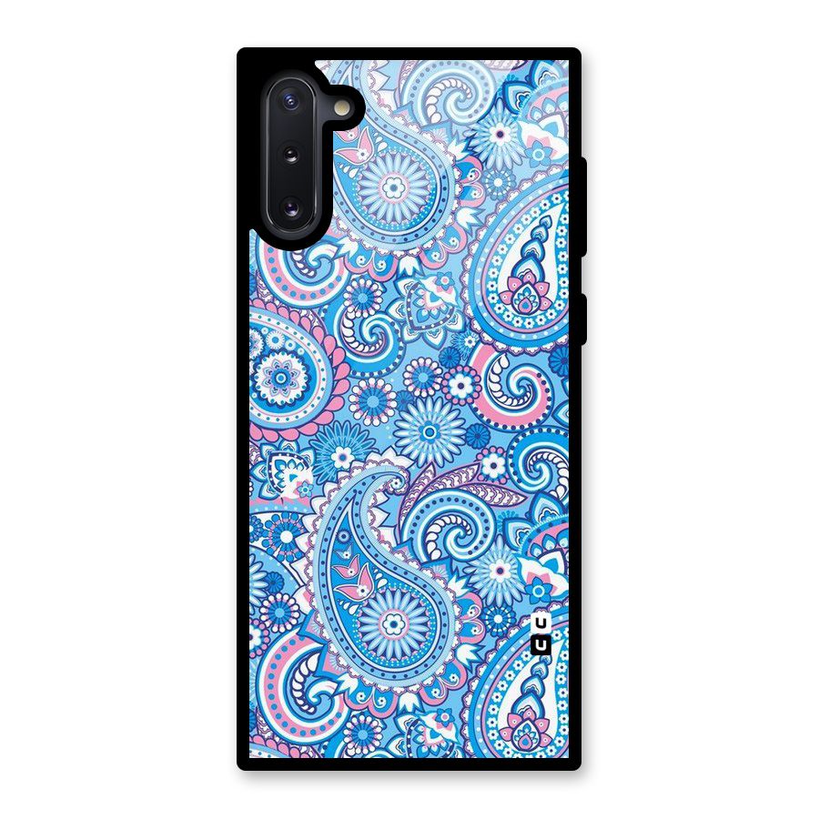 Artistic Blue Art Glass Back Case for Galaxy Note 10