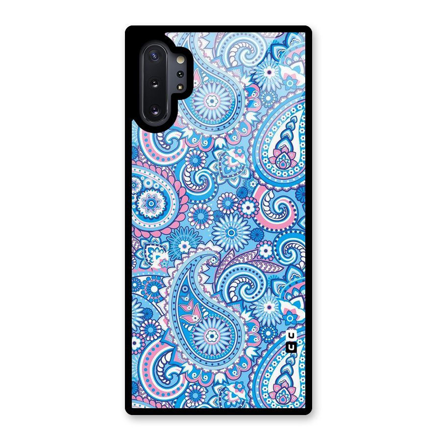 Artistic Blue Art Glass Back Case for Galaxy Note 10 Plus