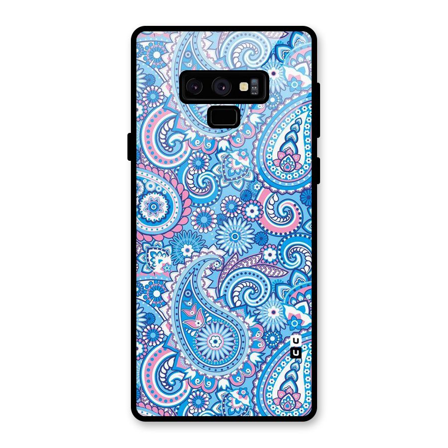 Artistic Blue Art Glass Back Case for Galaxy Note 9