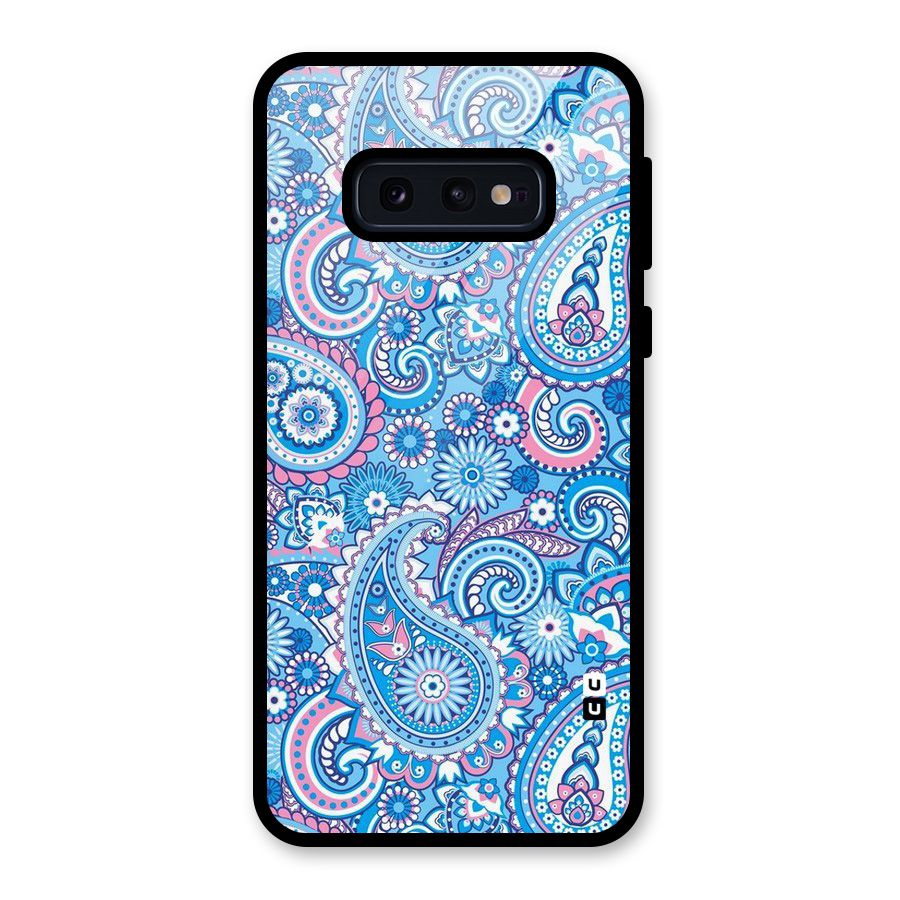 Artistic Blue Art Glass Back Case for Galaxy S10e
