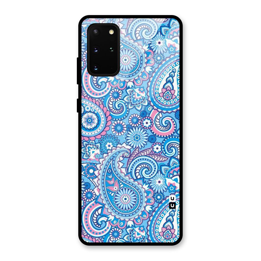 Artistic Blue Art Glass Back Case for Galaxy S20 Plus