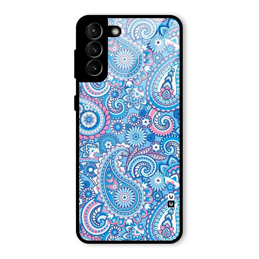 Artistic Blue Art Glass Back Case for Galaxy S21 Plus