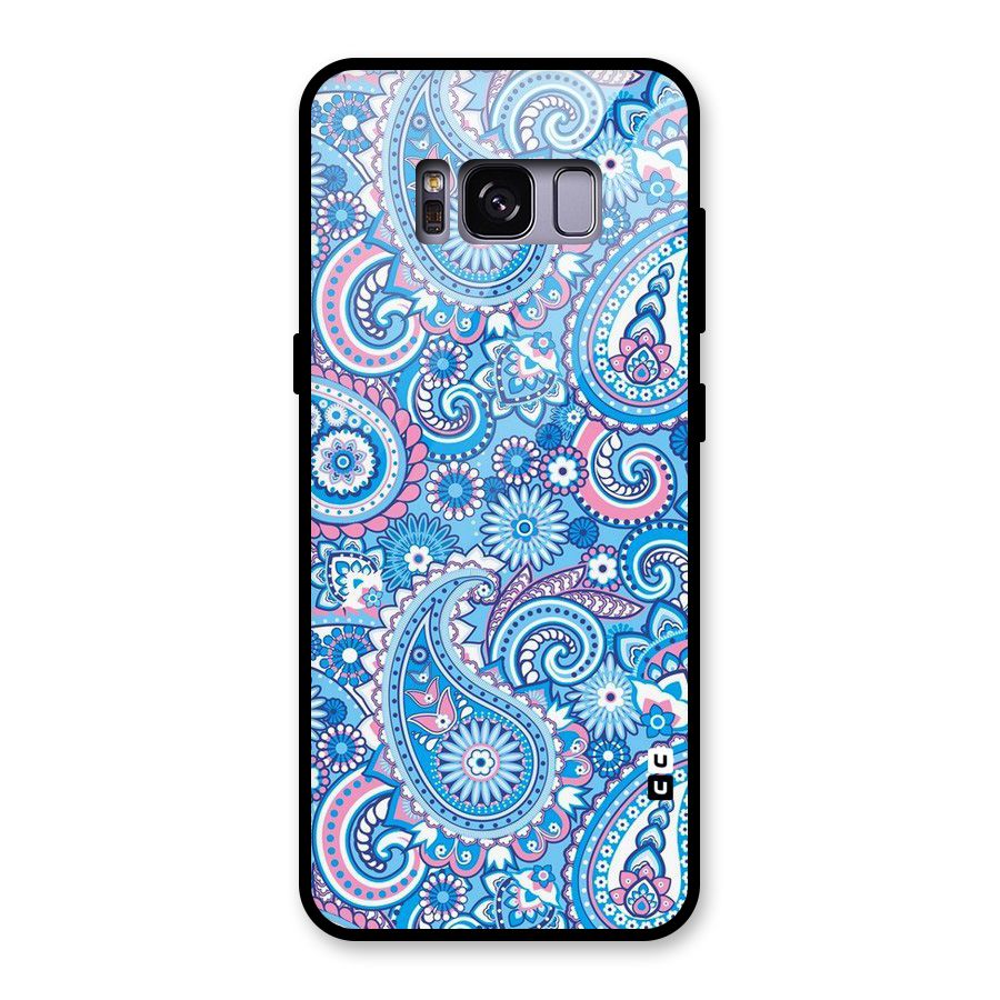 Artistic Blue Art Glass Back Case for Galaxy S8
